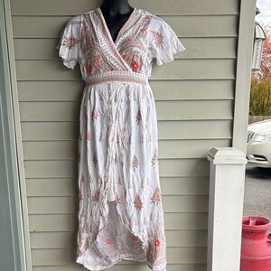 Lapogee Floral  High-Low Dress. Size XL